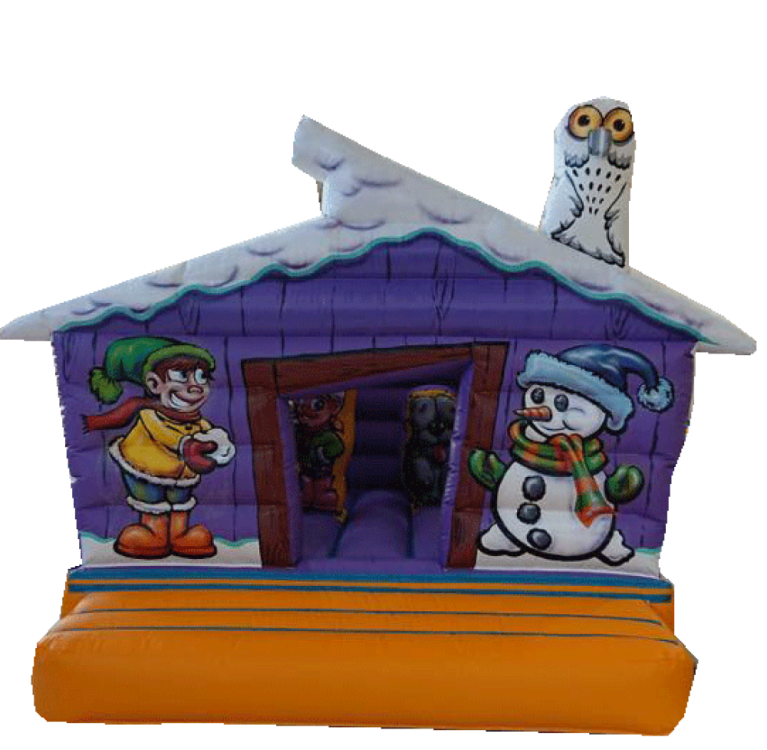 Château gonflable Le chalet hiver